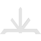 Ekena Millwork Vanguard Architectural Grade PVC Gable Bracket, 84"W x 56"H x 4"D x 6"F, 16/12 Pitch GBP084X56X0406VAN00 - alternate 3